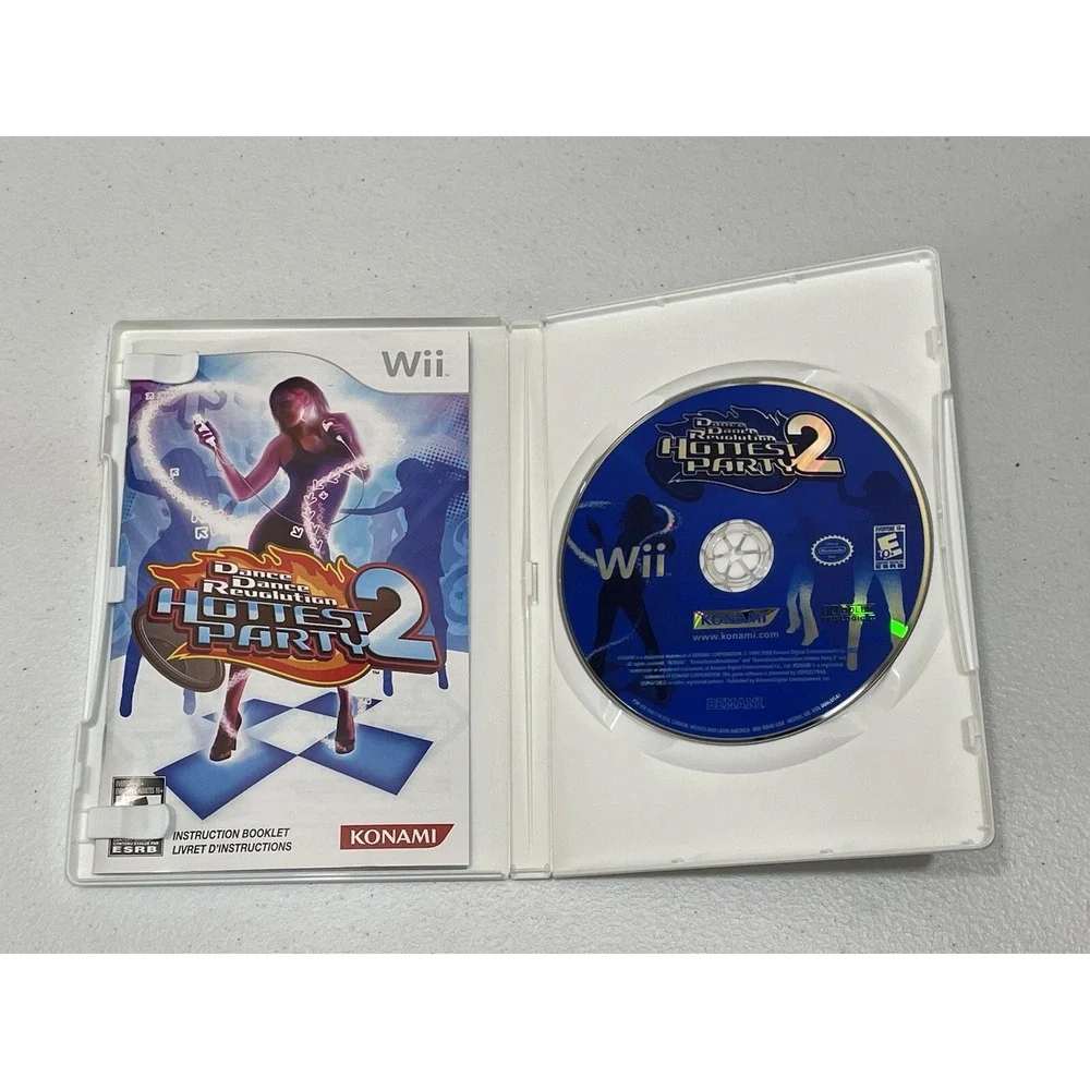 Konami Nintendo Wii/GC Dance Dance Revolution Hottest‎ Party 2 Pad With Game